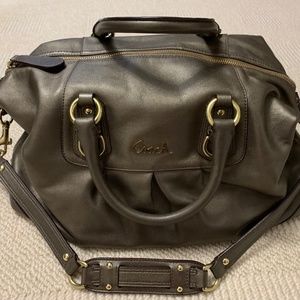 Coach Handbag Bronze Metallic